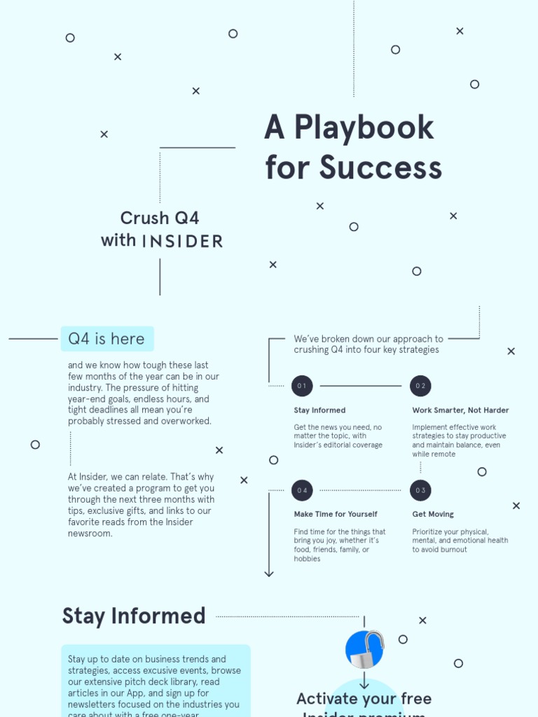 A Playbook For Success Crush Q4 With PDF