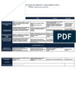 Rubrica de Foro de Debate Argumentación - Obligaciones