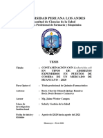 Universidad Peruana Los Andes: Facultad de Ciencias de La Salud