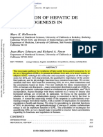 Regulation of Hepatic de Novo Lipogenesis in Humans: Marc K. Hellerstein