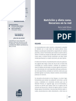 Nutrición y dieta sana recursos