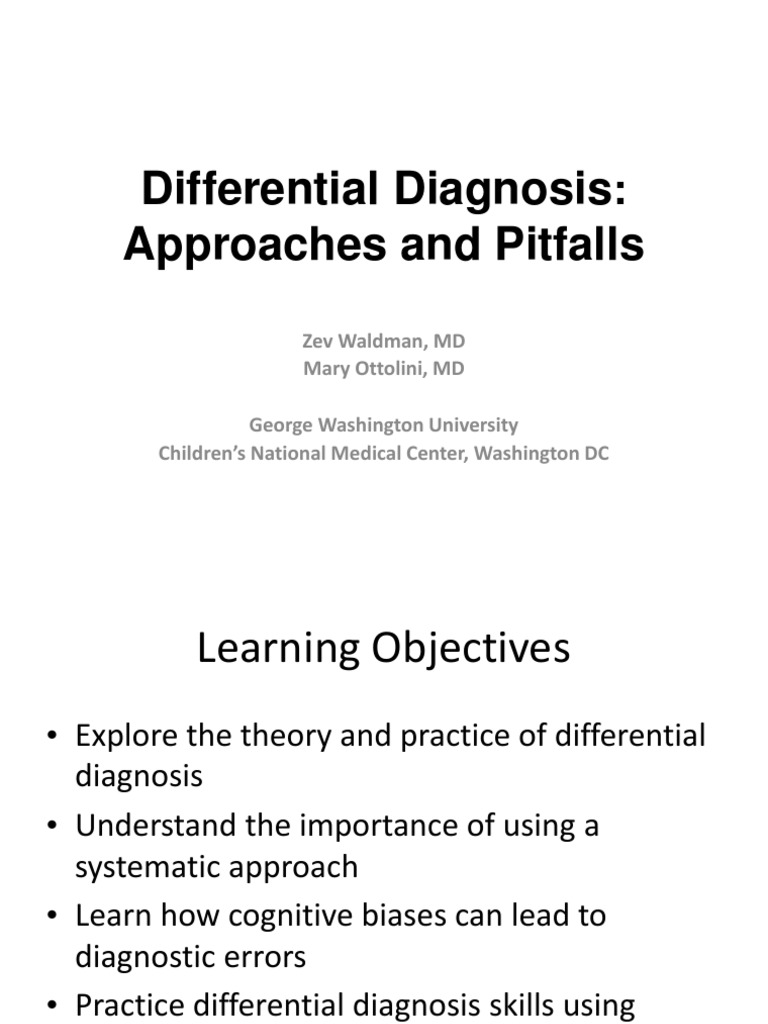Differential Diagnosis in Pediatrics | PDF | Medical Diagnosis ...