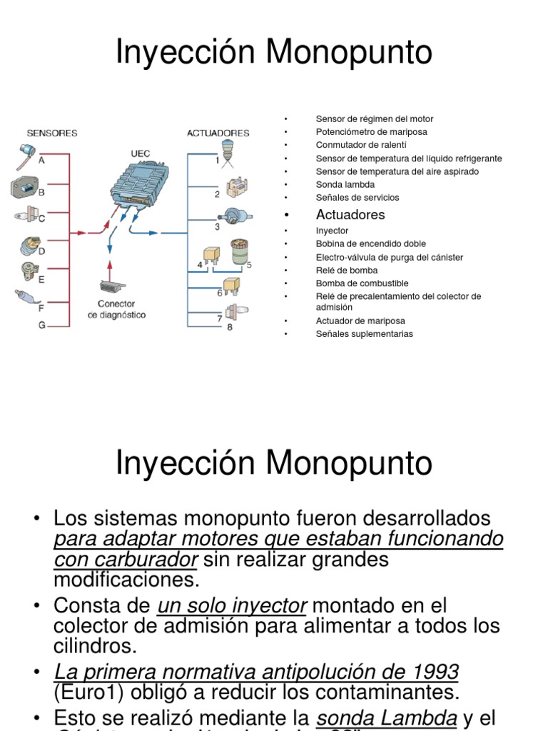 4 Inyección Monopunto | PDF | Grupo de trabajo ambiental | Inyección de ...