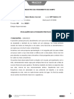 Diário de Registro de Atendimento Semanal