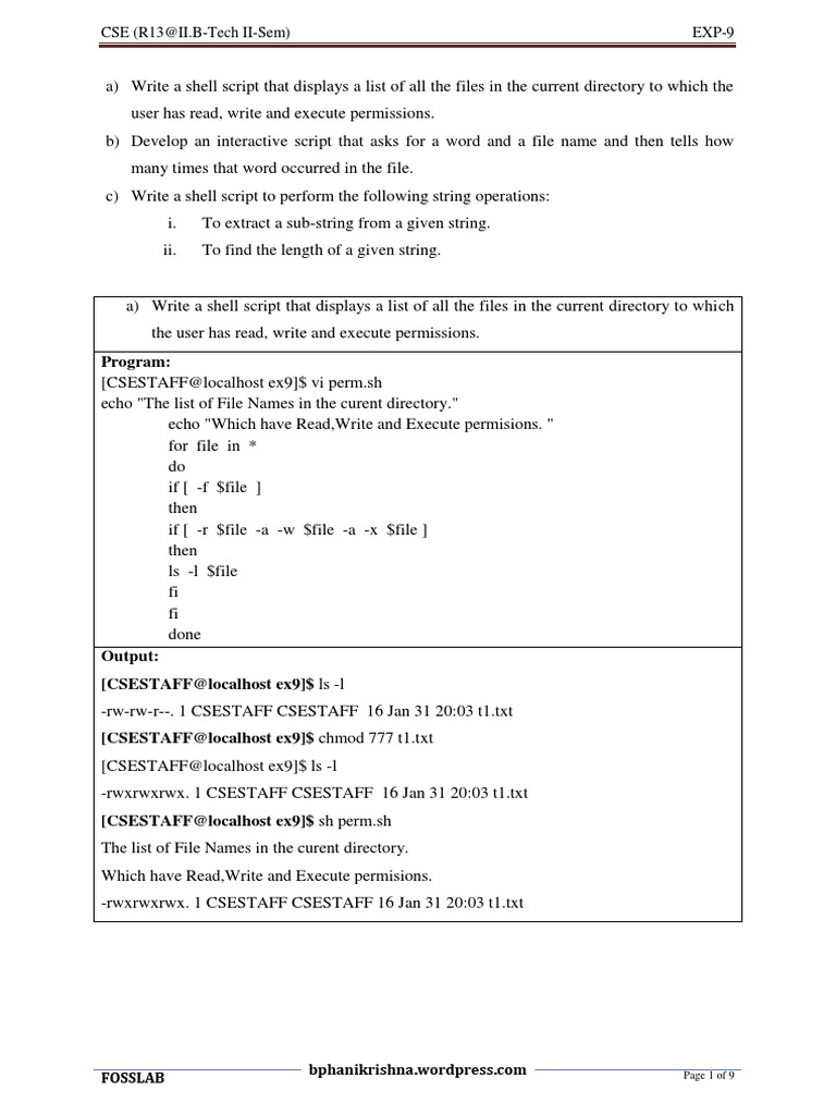 Fossexp 9 | Download Free PDF | User (Computing) | Computer File