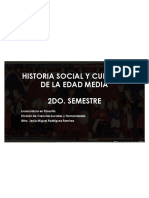 Historia Social Y Cultural de La Edad Media 2do. Semestre