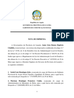 Governadora exonera 28 cargos em Luanda