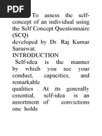 SELF CONCEPT Communication-Questionnaire