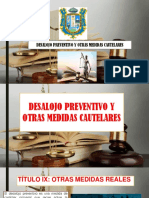 Desalojo Preventivo y Otras Medidas Cautelares