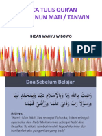 Baca Tulis Qur'An Hukum Nun Mati / Tanwin: Ihdan Wahyu Wibowo