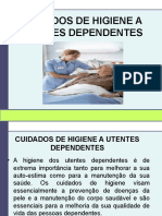 Cuidados de Higiene A Utentes Dependentes