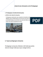 Perdagangan Antardaerah Atau Antarpulau Serta Perdagangan Internasional