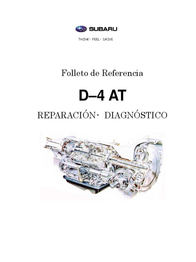 Folleto de Referencia: Think ・Feel・Drive | PDF | Embrague | Engranaje