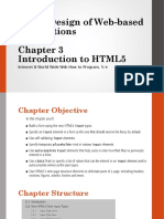 CS495 Design of Web-Based Applications Introduction To HTML5