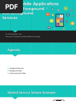Mobile Applications Lecture 7 - Foreground and Background Services