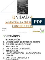 Unidad 4. Minería Energía y Construcción