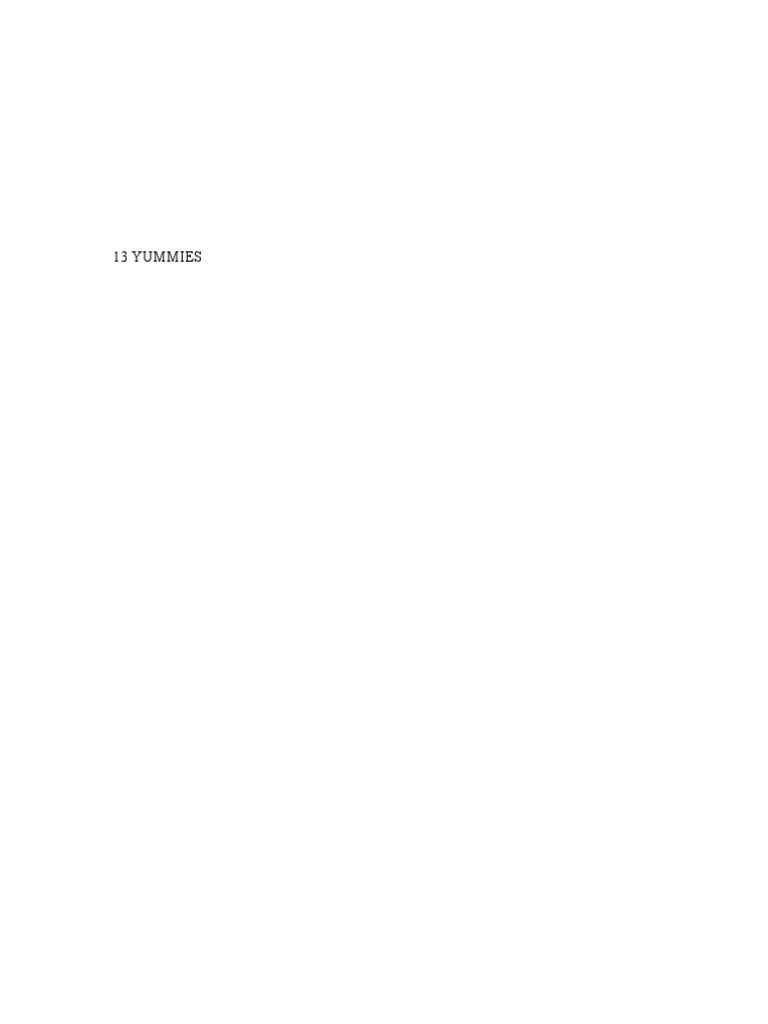 13 Yummies Edited PDF