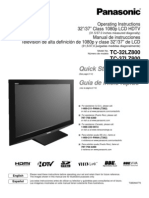 Panasonic TC-37LZ800 Manual