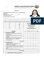 Performance Evaluation Form Insights