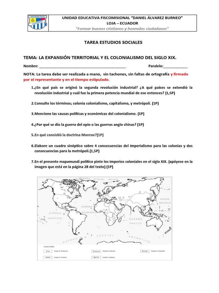 Colonialismo y expansión del siglo XIX | PDF
