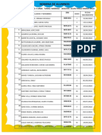 Nomina de Alumnos 4 Años Nuevo