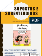 Pressupostos e Subentendidos