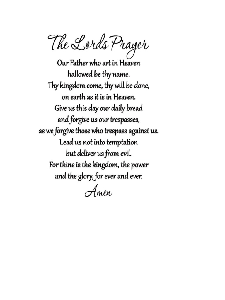 The Lord´s Prayer PDF