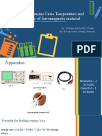 Aim: To Determine Curie Temperature and Energy Loss of Ferromagnetic Material