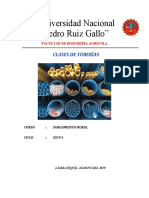 Universidad Nacional "Pedro Ruiz Gallo": Clases de Tuberías