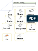 Pen Book Ruler Pencil Scissors: Sharpener