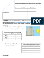 Activities:: Electron Proton Neutron