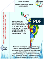 Educacion, Cultura, Política Y Sociedad en América Latina: Un Diálogo en Construcción
