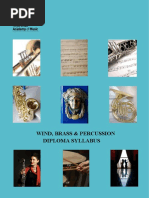 Wind, Brass & Percussion ARIAM & LRIAM Syllabi