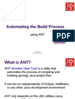 Automating the Build Process using ANT