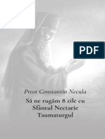 Preot Constantin Necula: Să Ne Rugăm 8 Zile Cu Sfântul Nectarie Taumaturgul