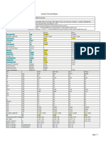 System overview report