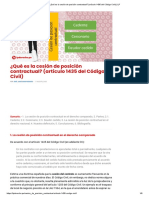 ¿Qué Es La Cesión de Posición Contractual - (Artículo 1435 Del Código Civil) - LP