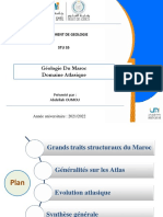 Géologie Du Maroc Domaine Atlasique: Departement de Geologie