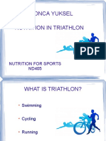 Nutrition in Triathlon Gonca Yuksel: Nutrition For Sports ND405
