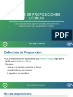 Clases de Proposiciones Lógicas