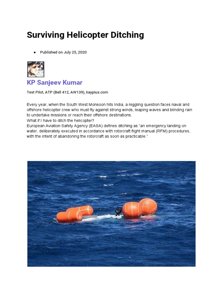 NH90 Ditching: Lessons from Recent Crashes | PDF | Helicopter | Wound