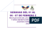 Semanas Del 01 Al 03 Y 06 - 07 DE FEBRERO DE 2023