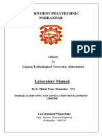 Government Polytechnic Porbandar: Laboratory Manual