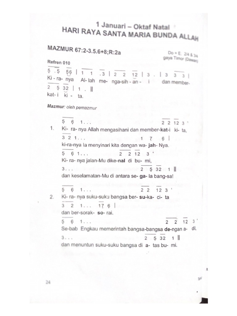 Hari Raya Santa Maria | PDF
