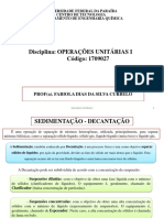 Sedimentação e Decantação