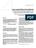 Venas Superficiales Del Antebrazo: Estudio Anatomoquirúrgico Orientado A Los Angioaccesos para Hemodiálisis Crónica