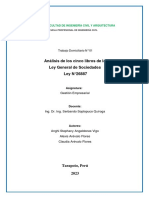 LECTURA LEY N° 26887- GRUPO 2- GESTIÓN