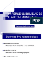 Slide de Valdirene Leão Carneiro Sobre Hipersensibilidades E Auto-Imunidade - Fisiopatologia E Farmacoterapia I - UNIME