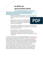 Déficit de Atención e Hiperactividad (TDAH)