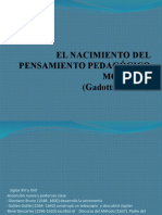 El Nacimiento Del Pensamiento Pedagogico Moderno